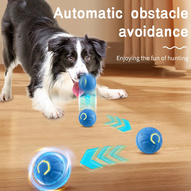 Smart Dog Toy Ball: Electronic Interactive Pet Toy - USB Automatic Moving & Bouncing Ball for Puppies - Perfect Birthday Gift.