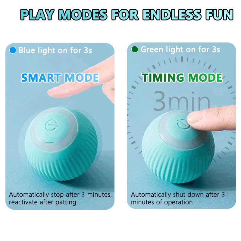 Smart Interactive Cat Toy: Automatic Rolling Magic Ball for Indoor Play