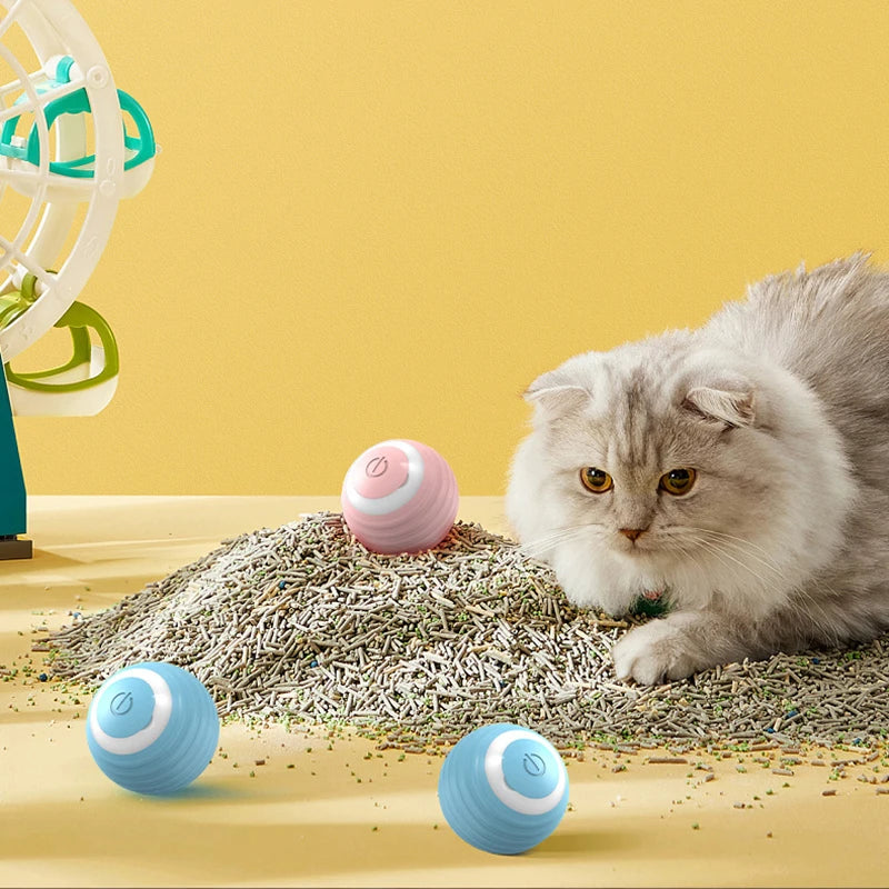 Smart Interactive Cat Toy: Automatic Rolling Magic Ball for Indoor Play