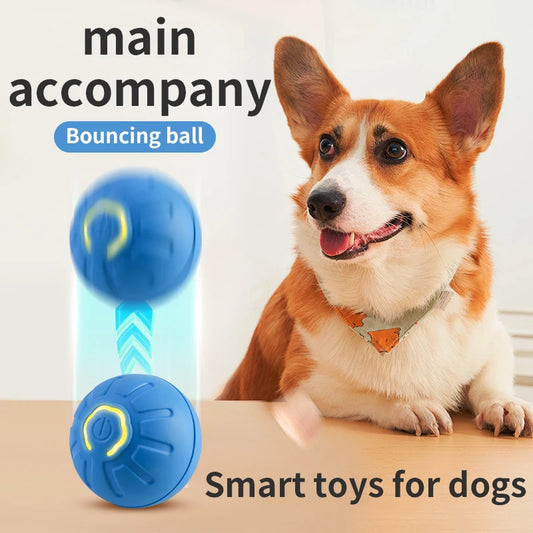 Smart Dog Toy Ball: Electronic Interactive Pet Toy - USB Automatic Moving & Bouncing Ball for Puppies - Perfect Birthday Gift.